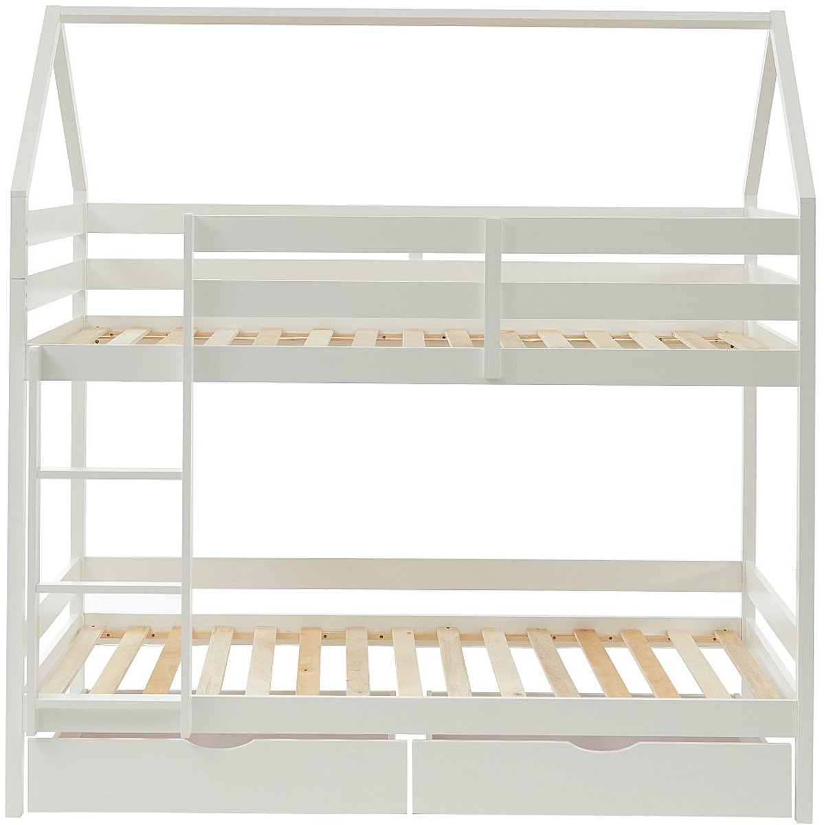 Vente-unique Hutbed hout wit 90 x 190 cm