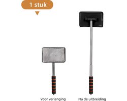 1 stuk - Telescopische ruitensproeier - met telescopische handgreep - herbruikbaar - auto ruitensproeier accessoire - zwart