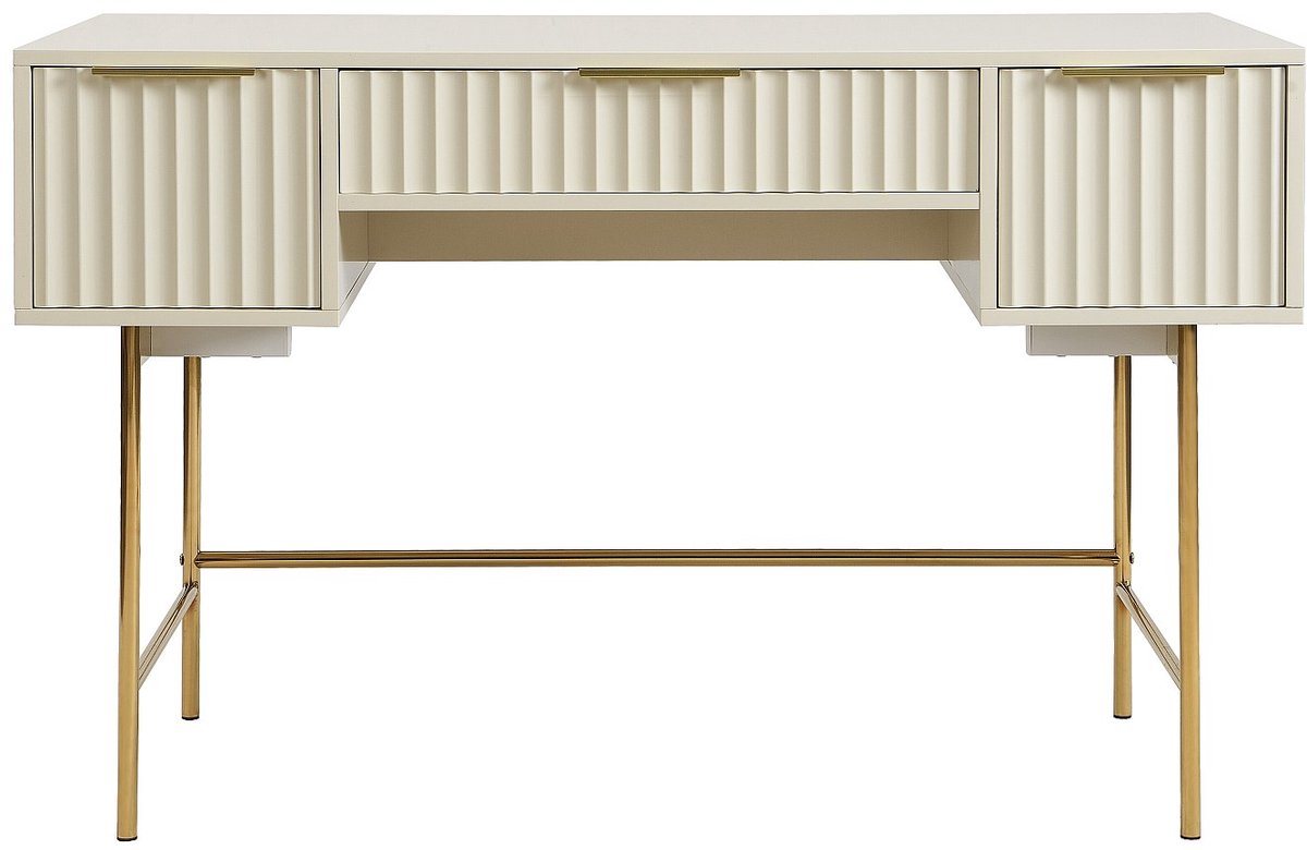 Vente-unique Bureau met opbergruimte - Beige en goud - VITESDA van Pascal Morabito