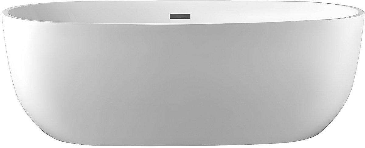 Vente-unique Vrijstaand bad - 238 L - 170 x 80 x 58 cm - Wit - NICA