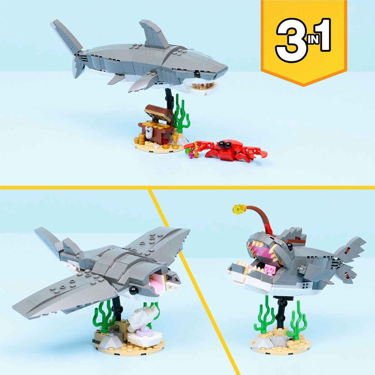 LEGO - Creator 31381 - Woeste Haai Met Schatkist – foto 2