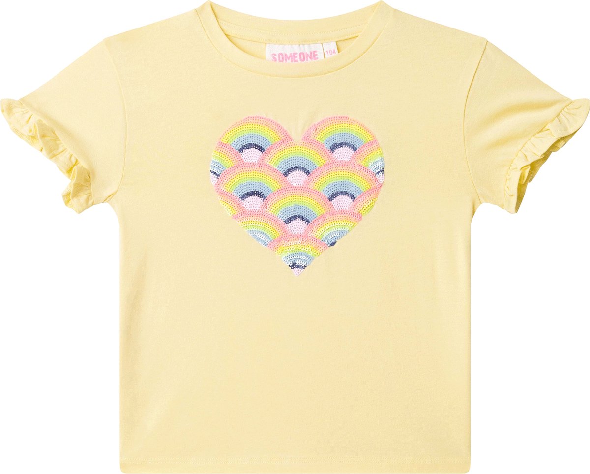 Someone FARO-SG-02-A Meisjes T-shirt - LIGHT YELLOW