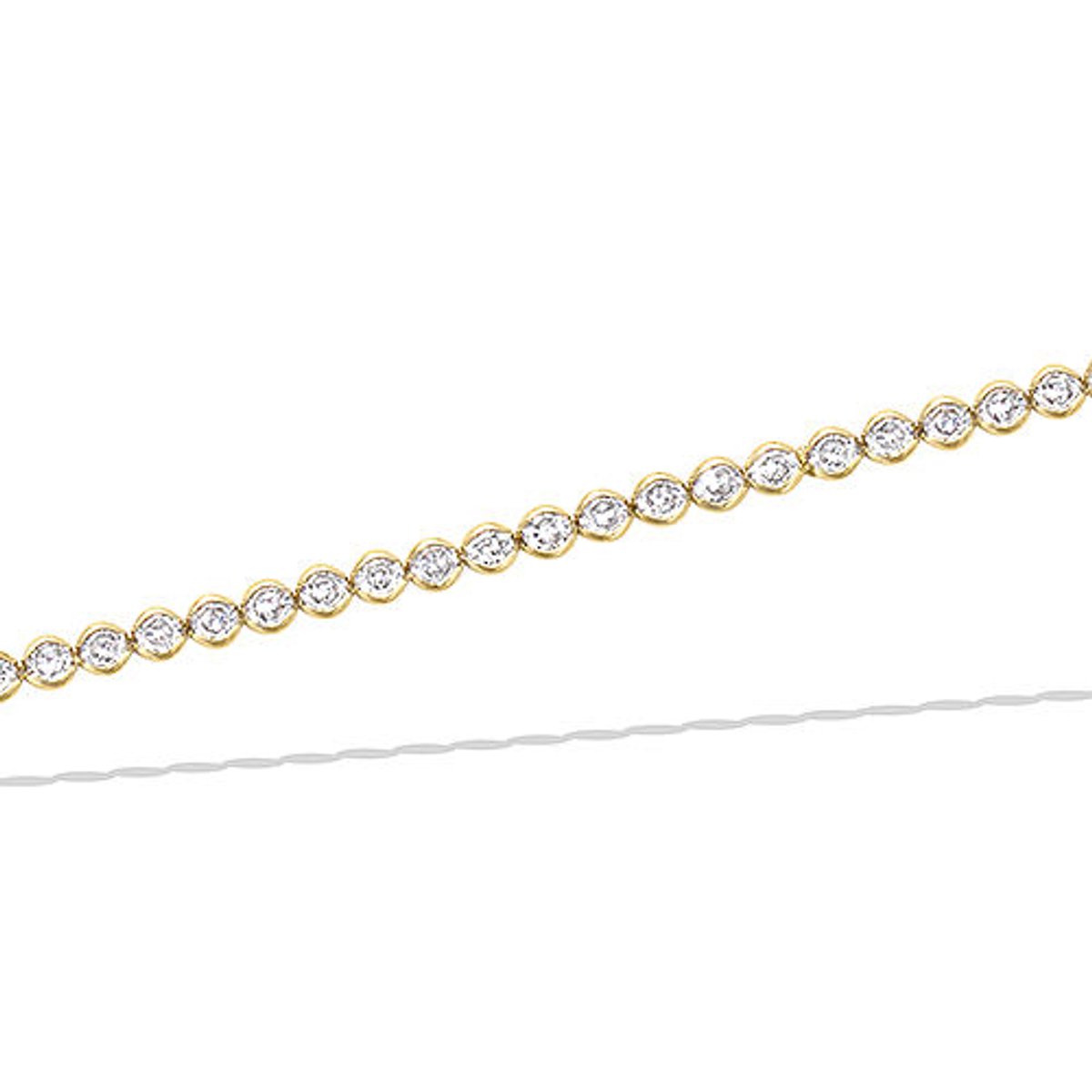 CHIVAL Armband 18K Vergulde Goud "Ronde Tennis Armband" – Luxe, Elegant, Klassiek, Zirkonia, Hypoallergeen, Sieraad voor Dames, Cadeau, Romantiek, Liefde, Geschenkverpakking, Kerst