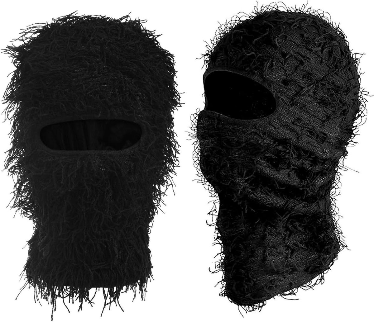 Cosensi Winddicht Skimasker Volgelaatsmasker voor Warmte en Comfort tijdens Wintersport 2 Stuks Fuzzy Winterhoeden Geschikt voor Mannen en Vrouwen Ideaal voor Buiten Skiën en Wandelen Any
