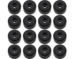 Cosensi - Rubber Voeten voor Subwoofer Speaker en Road Case - Set van 16 - 25x15mm - Zwart - Meubels - Roestvrij Wasmachine