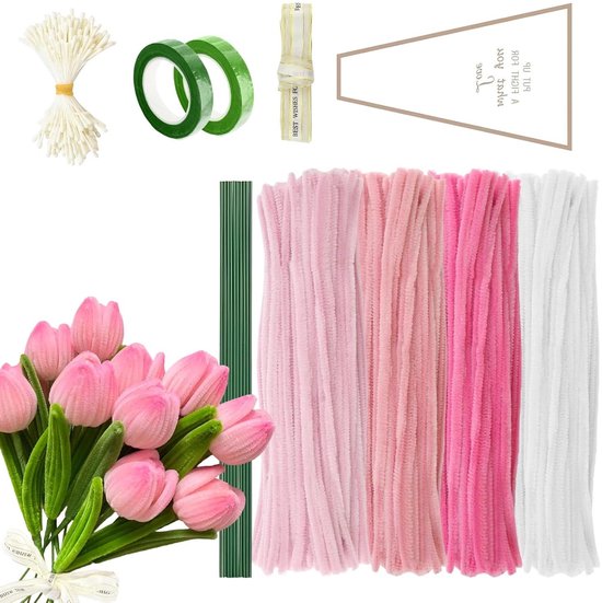Chenille draad Bloemen knutselmaterialen kopen? ✔️ Tot 45% korting