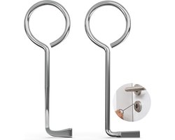 Gsedaox-Lockpick Set-2 Stuks-Universele deadlocksleutel-slotenmaker deuropenersleutel voor kleurrijke baardslotopener-Zilver