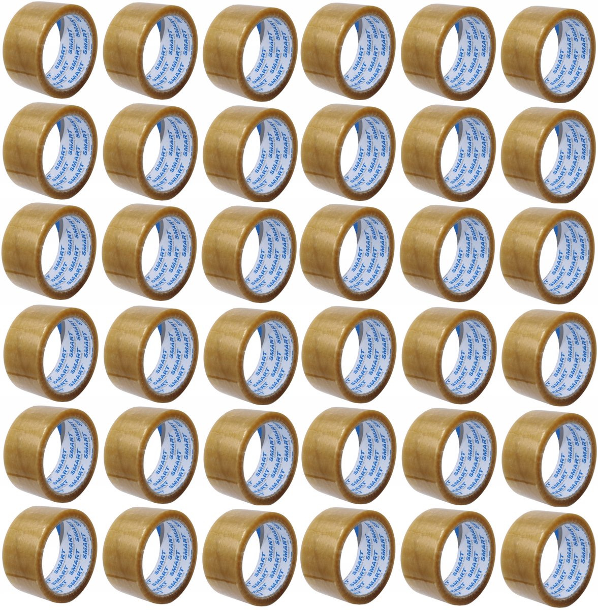 36x Pakkingstape 48mm x 66m Transparant Sterk Kauwgom Solvent