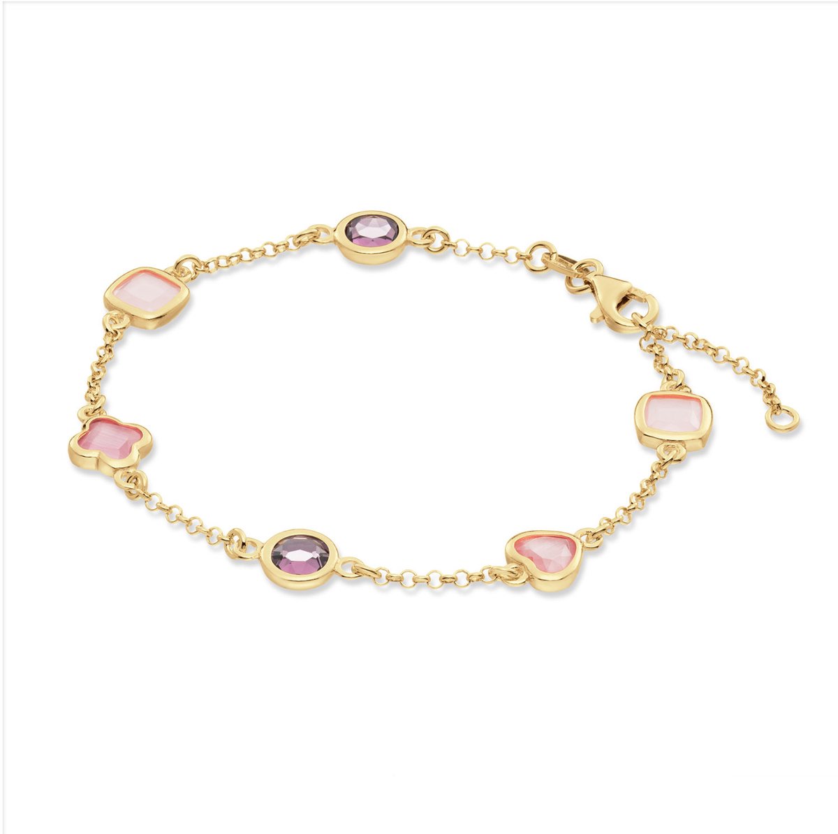 Glow 104.8625.19 Pure Nature Dames Armband - Schakelarmband