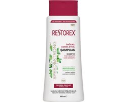 Restorex Speed & Strong Shampoo voor mormaal haar 500ml - Herbal shampoo - Bio shampoo - haarverzorging