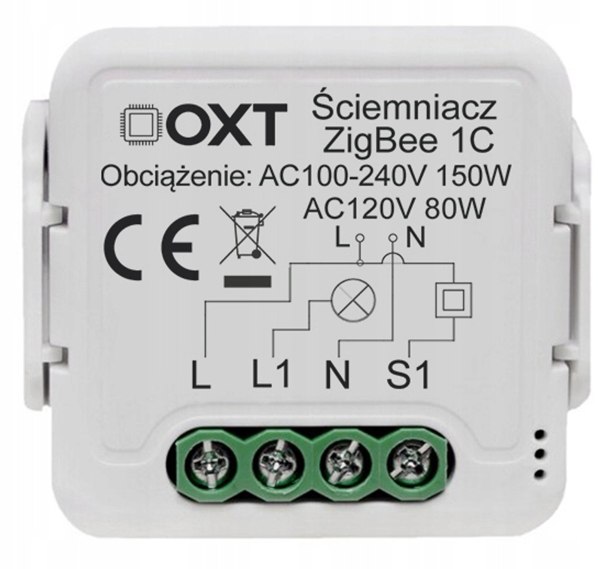 OXT ZigBee Dimmer T265 - Slim 1-kanaals slimme schakelaar