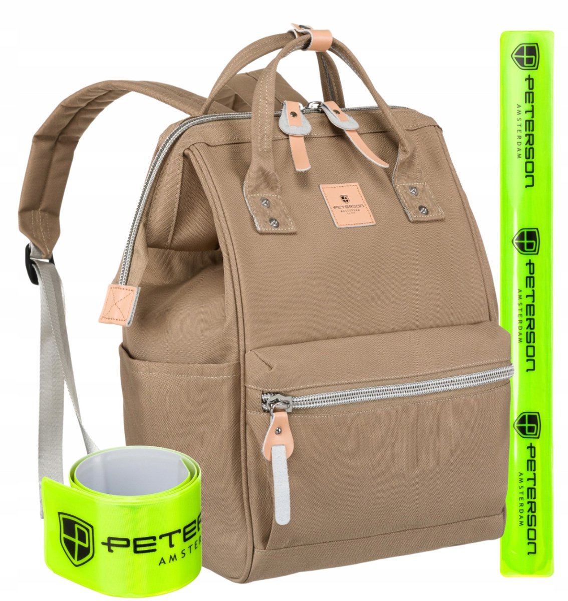 Peterson Dames Rugzak Laptop USB Reistas City Bag Waterdicht