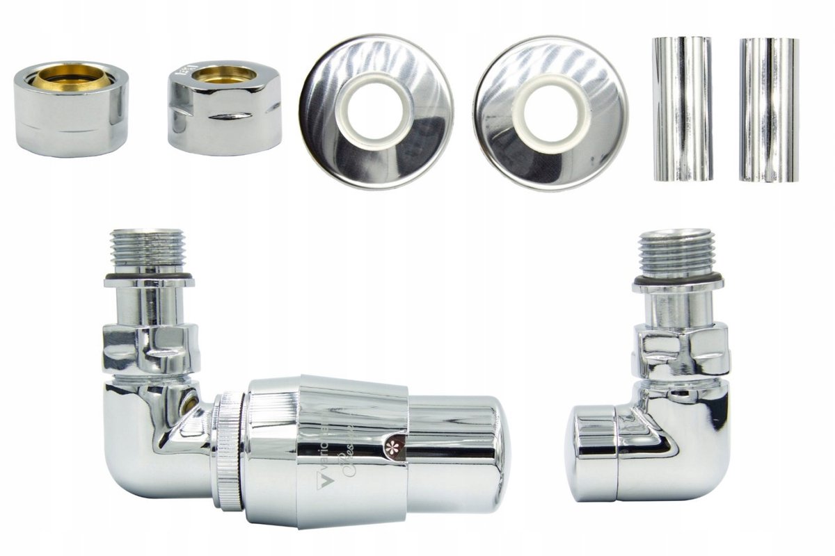 Vario-Term Vision Thermostatische Klep Set Chroom Links Cu AiO