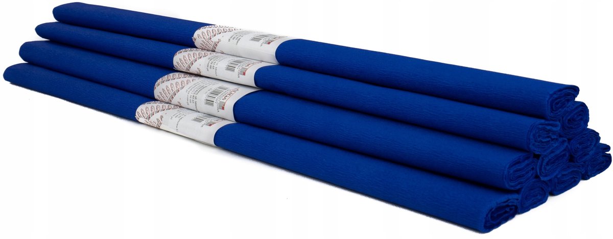 Geplooid Decoratief Crepepapier - Marineblauw 50x200cm