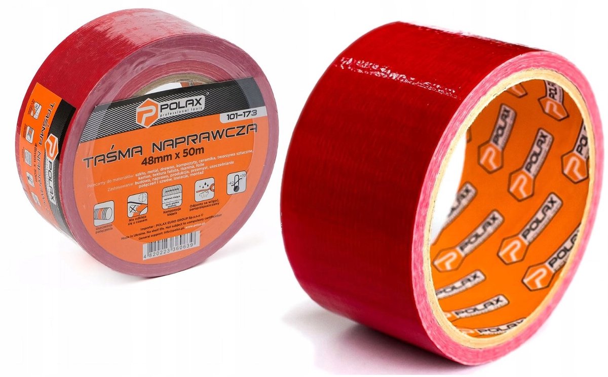 Sterke Rode Reparatie Tape 48mm x 50m - Waterdicht & Hittebestendig