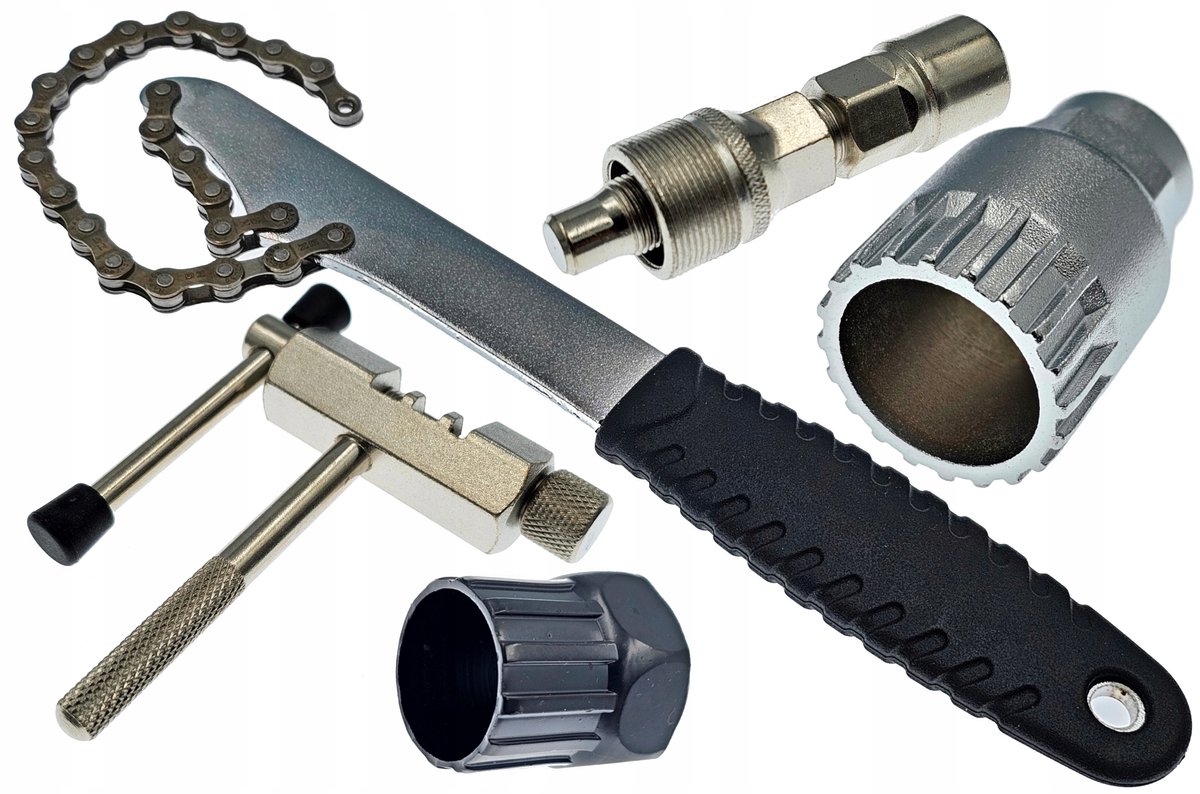 Fietsgereedschap Set: Trapas, Crank, Ketting & Vrijloop