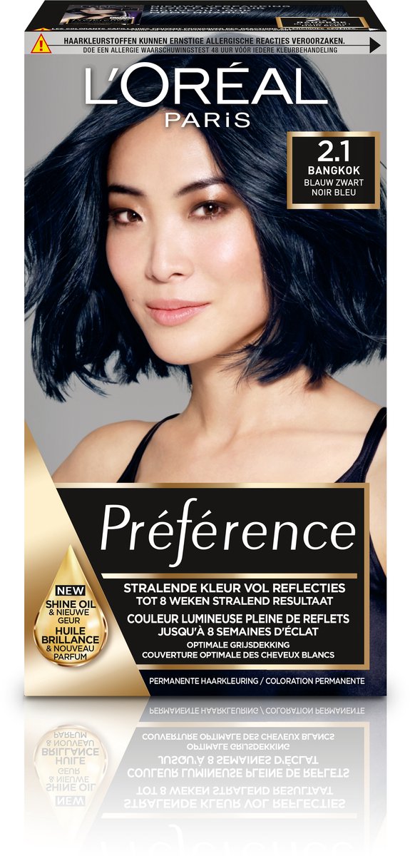 L'Oréal Preference Haarkleuring 2.1 Bangkok - Blauw Zwart