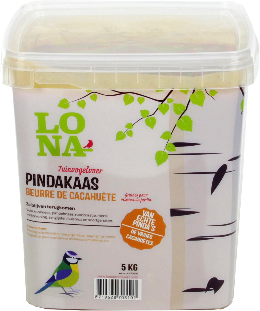 5 KG Lona High Quality Grote Emmer Vogelpindakaas Met Zaden Vogel Pindakaas Vogelpinda’s Pinda’s