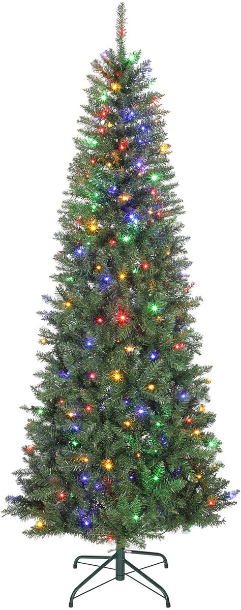 HOMCOM-Kerstboom-Plastic-85x85x210cm-Vert