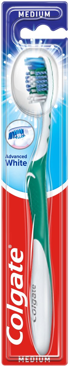 Colgate Geavanceerde Witte Tandenborstel Medium Groen