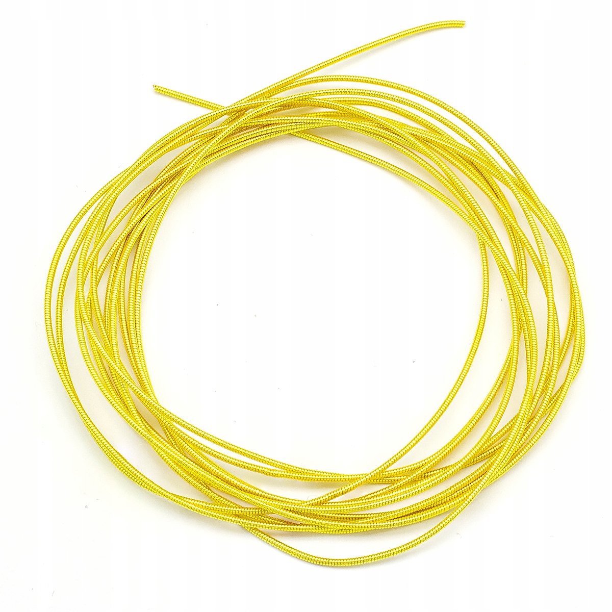 Hard Koper Draad voor Borduren - Citroengeel Goud 1mm 2.5m