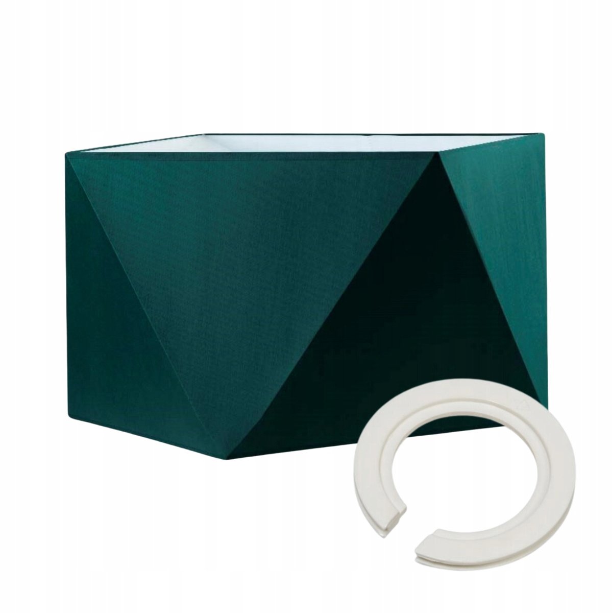 Glamour Groene Lampenkap - Modern Diamant Design - E27/E14