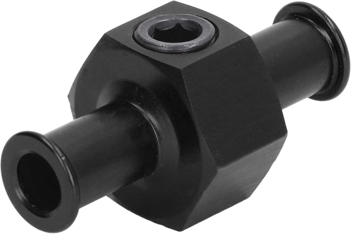 Brandstofdrukmeter T Adapter, Brandstofdrukmeter Adapter T Vorm 3/8in Slang Poort 1/8in NPT Fitting Universele Auto-onderdelen(Een zwarte))