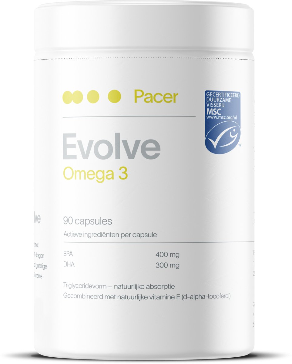 Pacer Evolve Omega 3 Visolie – TG-vorm