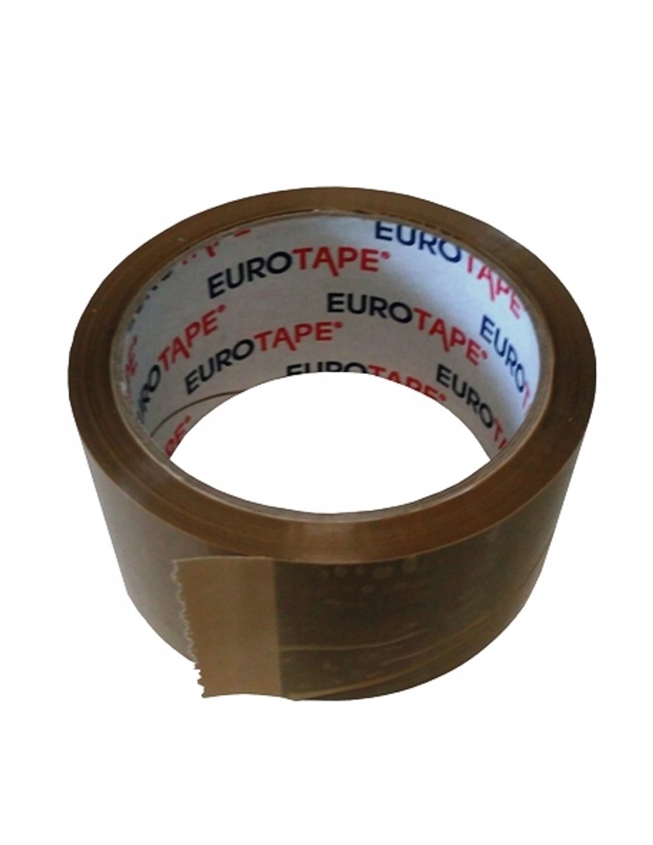 Bruine Pakkingstape 48/60mm - 6 rollen - Sterke Kwaliteit
