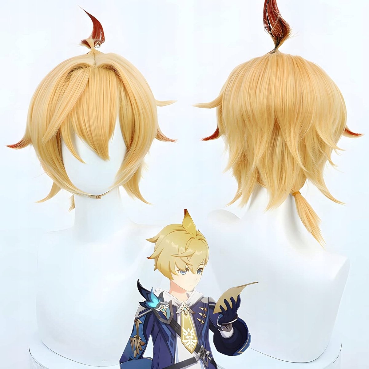 Anime Cosplay Pruik - Genshin Impact Stijl, Inclusief Pruikenmuts