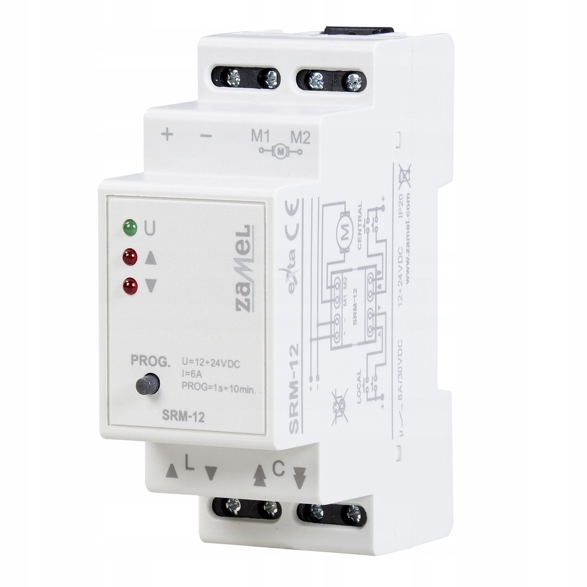 Zamel SRM-12 Rollenbediening DIN Rail 12/24V DC