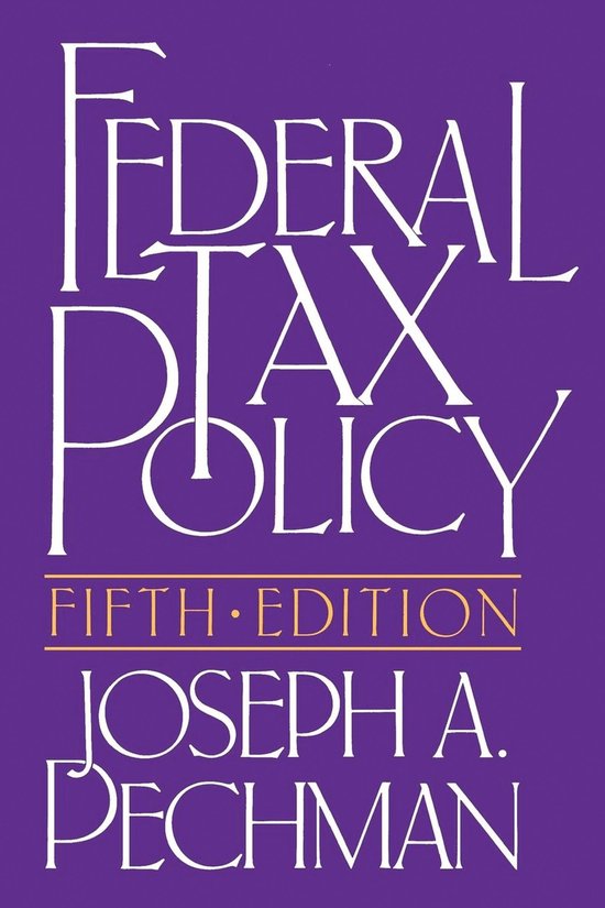 Federal Tax Policy - cover