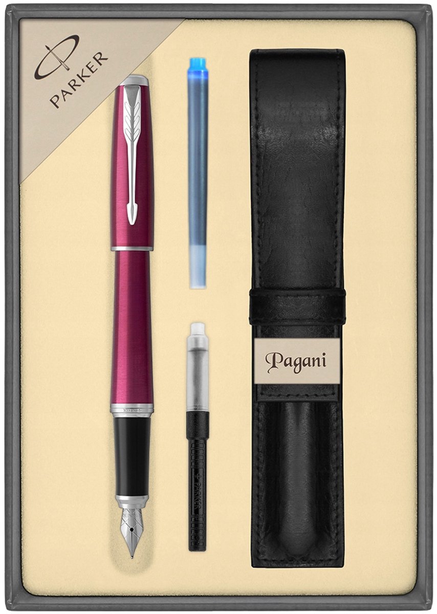 Parker Urban Vibrant Magenta Vulpen - Stijlvol Schrijven met Luxe Etui