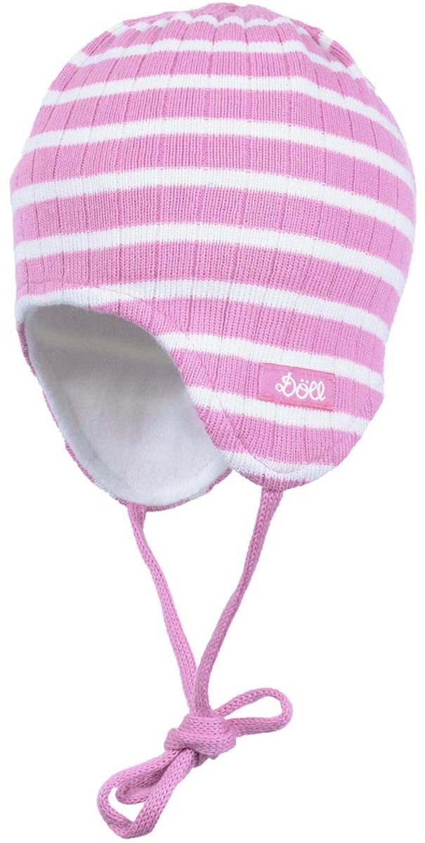 Pop Baby Meisjes Muts Gebreid Roze Maat 47