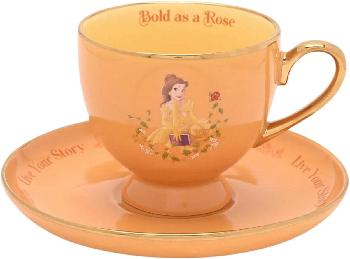 DISNEY PRINCESS - Belle - Tea Cup + Saucer 150ml