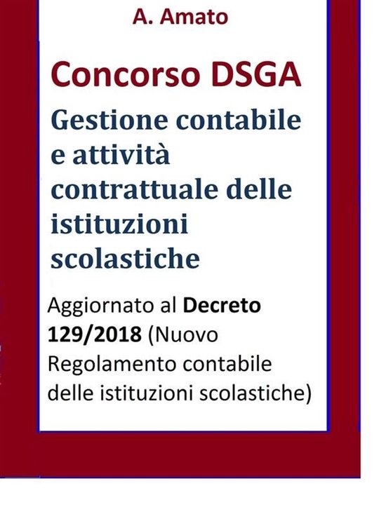 Concorso DSGA - La gestione contabile e l’attività contra ... - cover
