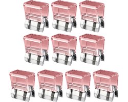 Broekklem - broekclip - broek clip - broek klem - Kleding Clip - 10 stuks - broekspijp clip - broekspijp verkorter - Bevestigingsclip voor broekspijp - wasknijpers - Antislip Vaste Gesp - Transparant poeder
