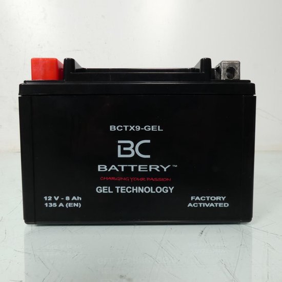 Batterie SLA BC Battery pour Scooter Suzuki 400 Burgman 1999 à 2002 YTX9 / 12V 8Ah Neuf
