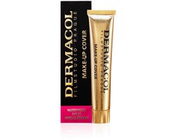 Dermacol Makeup Cover Foundation - Matte foundation met volledige dekking met SPF 30 - waterproof make-up voor een vette huid, acne en wallen onder de ogen - langhoudend - 30 g - TINT 207