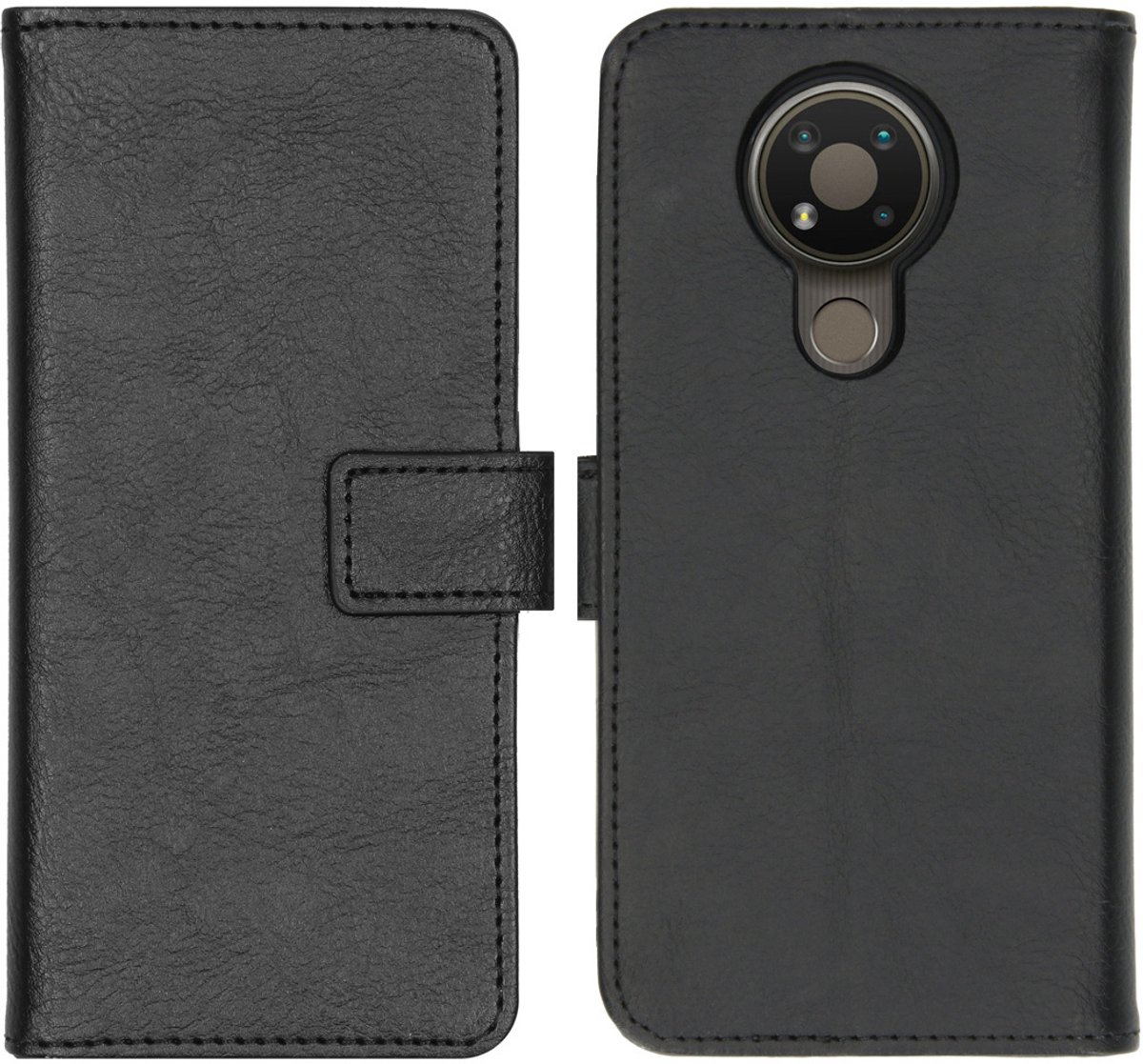 imoshion Hoesje - Geschikt voor Nokia 3.4 - Luxe Bookcase - Zwart