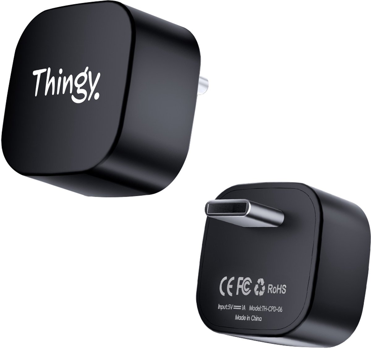 Thingy® Ultra Mini USB-C 2-in-1 CarPlay Dongle - Draadloos CarPlay & Android Auto - Android Auto Dongle - Extra Klein Model - Snelle & Stabiele Connectie - Draadloos CarPlay
