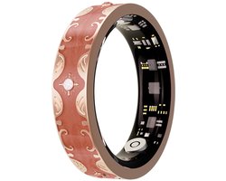 WizBay Premium Select® Bohemian Smart Ring - Coral Orange - Hartslag, Slaap en Zuurstofmeting - Activiteitstracker - Maat 7