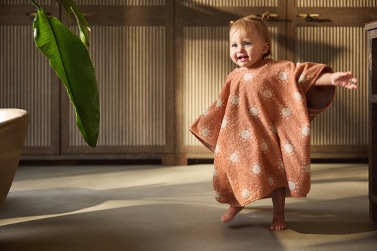 Jollein Badponcho - 100% Badstof - 1-2 jaar - Jacquard - Sun Reversible van Merkloos — afbeelding 5