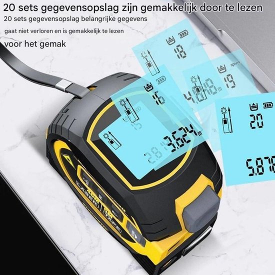 laser afstandsmeter - Rolmaat Multifunctionele Digitale Laser - 40M ...