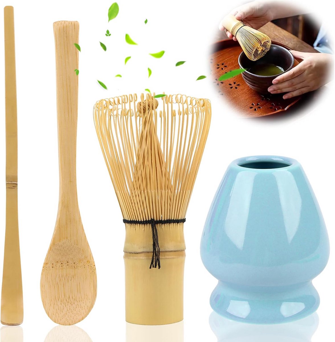 Complete Matcha Thee Set Accessoires voor Traditionele Ceremonie