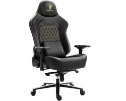 Dowinx Gamingstoel - Ergonomische Bureaustoel - 200 kg Draagvermogen - 4D Armleuningen - Lendensteun - Verstelbaar - Zwart