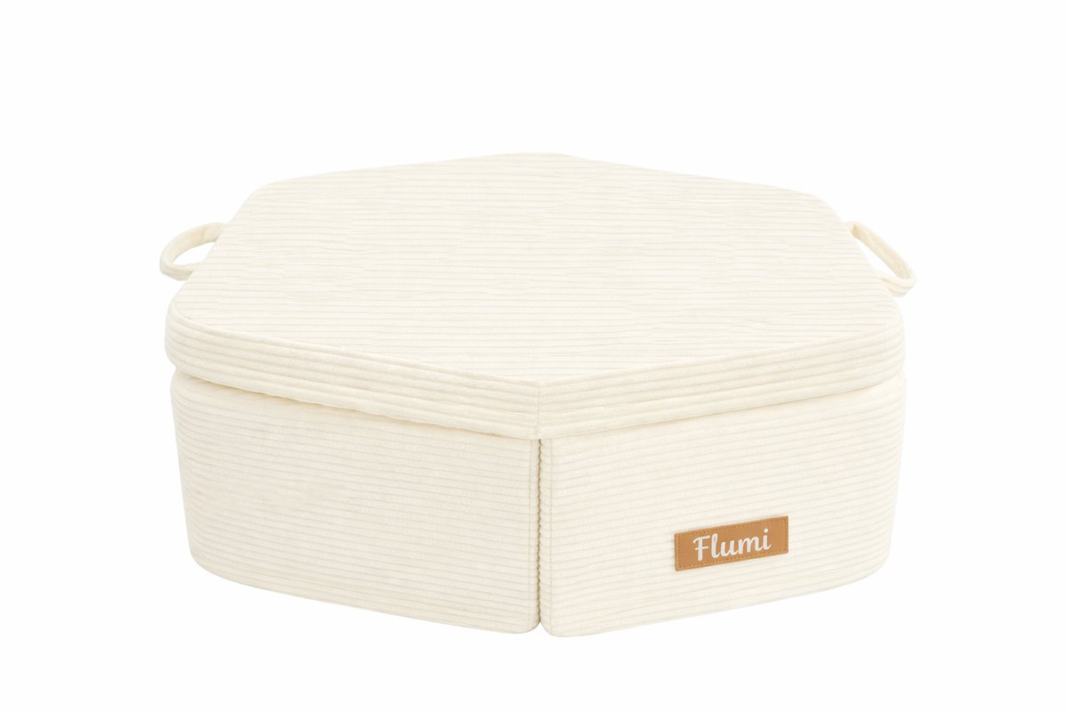Flumi modulaire Montessori speelset - schuim speelmeubel voor kinderen - 6 elementen - licht crèmekleurig