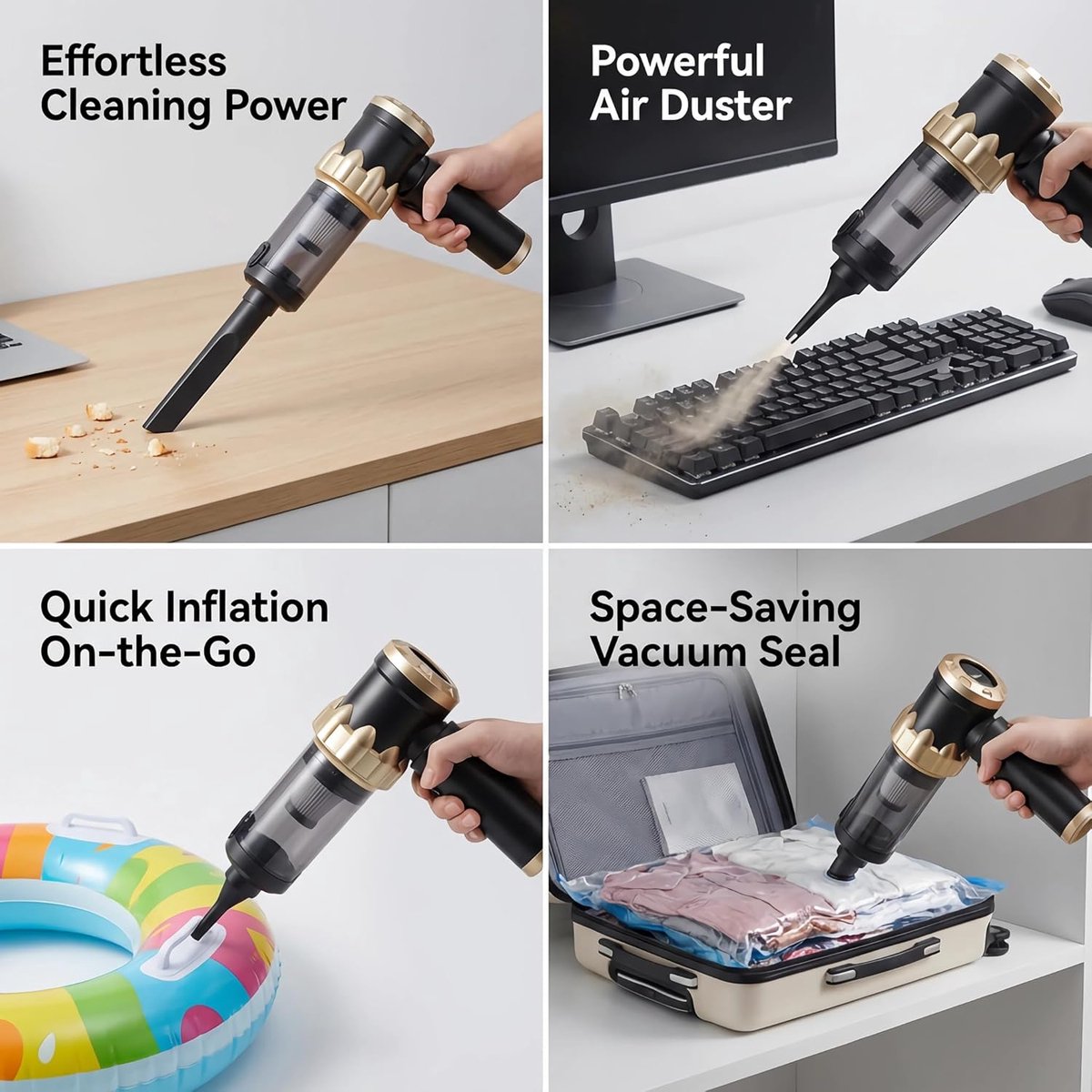 Flexizo Handheld Kruimeldief 22000Pa Draadloos voor Auto en Thuis - afbeelding 3