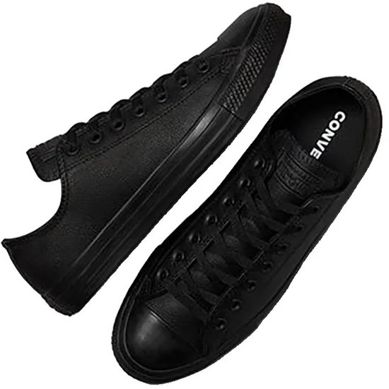 Converse - Chuck Taylor All Star Leather High - Sneaker Dressed Low - Homme - Taille 44 - Zwart; Noir - Noir Monochrome