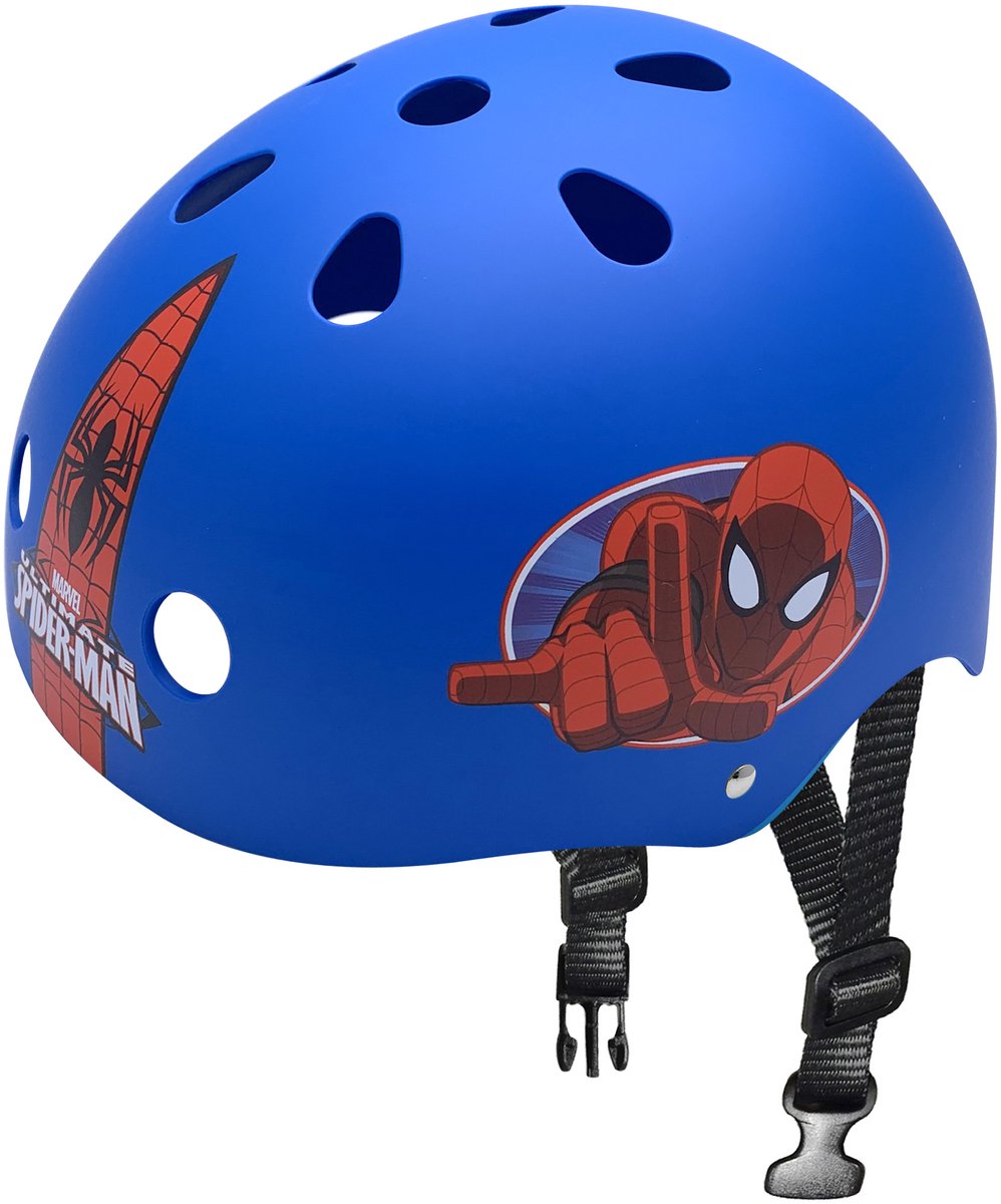 Marvel Spider-Man Skatehelm Blauw/Rood maat 54/60 cm